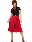 Women's Plus Size 50s-Style Poodle Skirt Costume, halloween costume (Women's Plus Size 50s-Style Poodle Skirt Costume)
