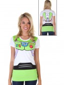 Women's Toy Story Buzz Lightyear Costume T-Shirt, halloween costume (Women's Toy Story Buzz Lightyear Costume T-Shirt)