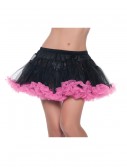 12" Black and Pink 2-Layer Petticoat, halloween costume (12" Black and Pink 2-Layer Petticoat)