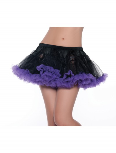 12" Black and Purple 2-Layer Petticoat, halloween costume (12" Black and Purple 2-Layer Petticoat)