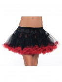 12" Black and Red 2-Layer Petticoat, halloween costume (12" Black and Red 2-Layer Petticoat)