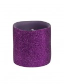 3 Inch Purple Glitter LED Candle, halloween costume (3 Inch Purple Glitter LED Candle)