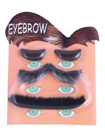 4 Piece Eyebrow Set, halloween costume (4 Piece Eyebrow Set)