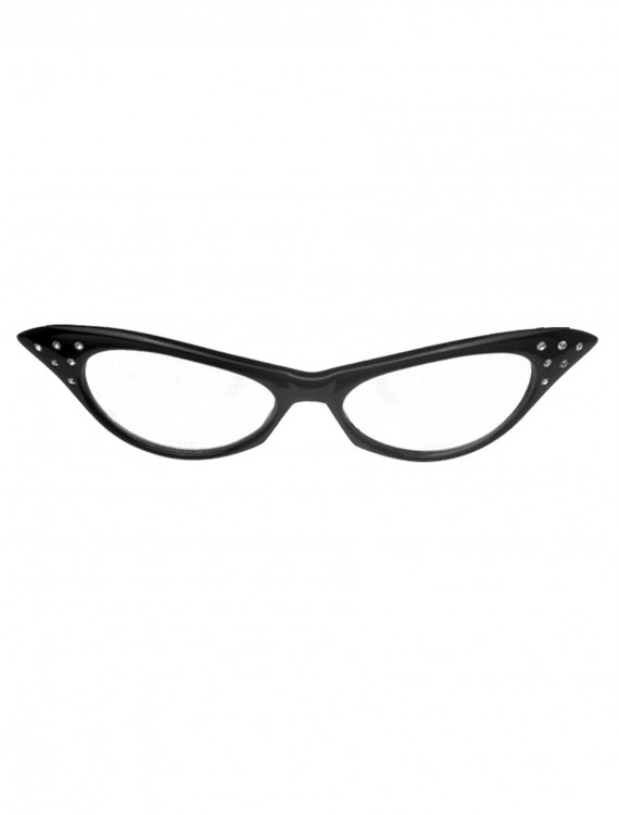 50s Black Frame Glasses, halloween costume (50s Black Frame Glasses)