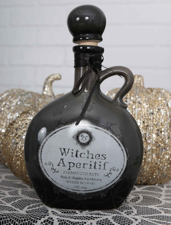 8.5" Witch's Black Potion Bottle, halloween costume (8.5" Witch's Black Potion Bottle)