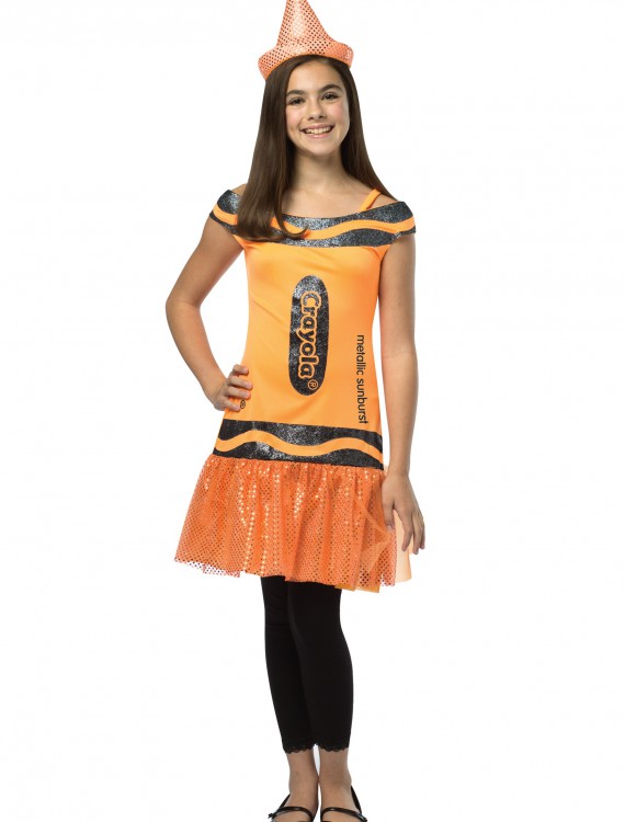 Tween Crayola Metallic Sunburst Glitz Dress, halloween costume (Tween Crayola Metallic Sunburst Glitz Dress)