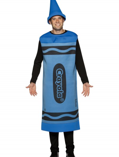 Adult Blue Crayon Costume, halloween costume (Adult Blue Crayon Costume)
