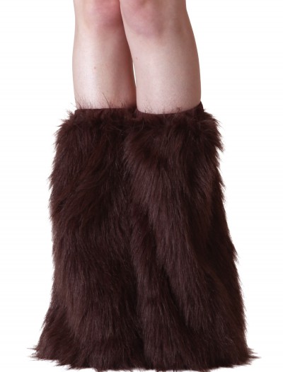 Adult Brown Furry Boot Covers, halloween costume (Adult Brown Furry Boot Covers)
