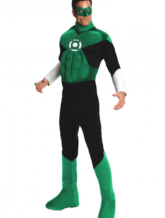 Adult Deluxe Green Lantern Costume, halloween costume (Adult Deluxe Green Lantern Costume)