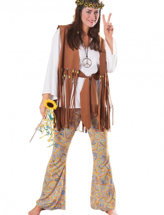Adult Hippie Love Child Costume, halloween costume (Adult Hippie Love Child Costume)