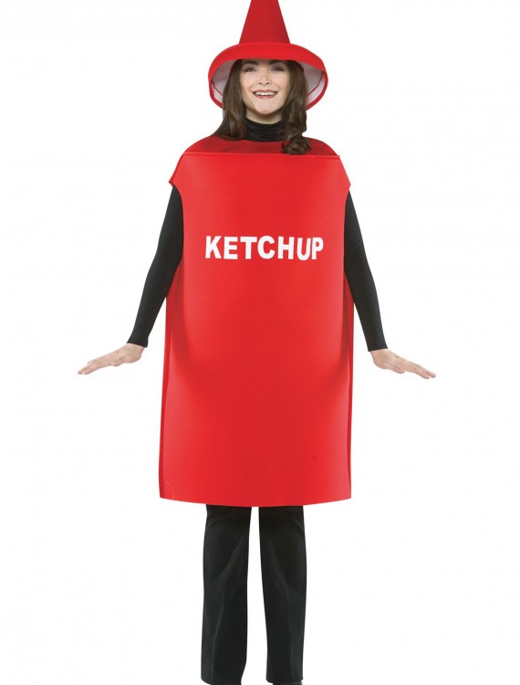 Adult Ketchup Costume, halloween costume (Adult Ketchup Costume)