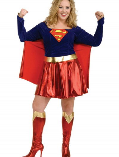 Adult Plus Size Supergirl Costume, halloween costume (Adult Plus Size Supergirl Costume)