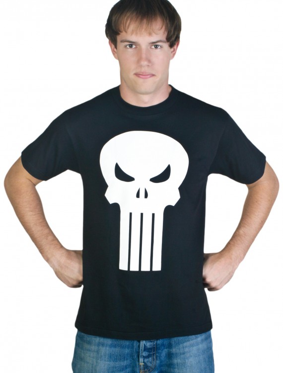 Adult Punisher T-Shirt Costume, halloween costume (Adult Punisher T-Shirt Costume)