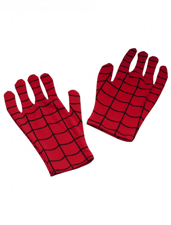 Adult Spiderman Short Gloves, halloween costume (Adult Spiderman Short Gloves)