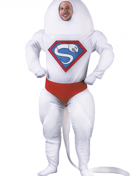 Adult Super Sperm Costume, halloween costume (Adult Super Sperm Costume)