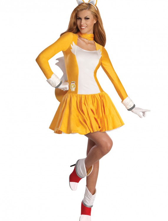Adult Tails Dress Costume, halloween costume (Adult Tails Dress Costume)
