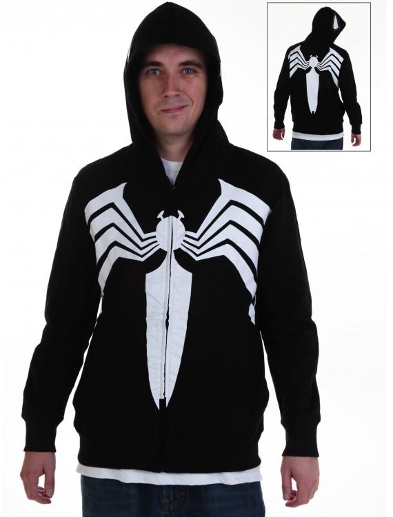 Adult Venom Costume Hoodie, halloween costume (Adult Venom Costume Hoodie)
