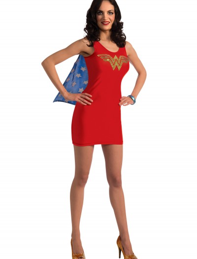 Adult Wonder Woman Tank Dress w/ Rhinestones, halloween costume (Adult Wonder Woman Tank Dress w/ Rhinestones)