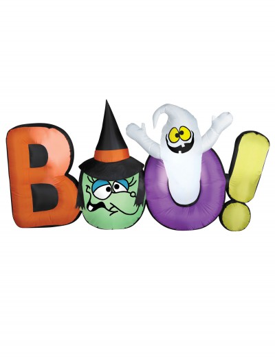 Airblown Boo Sign w/ Witch and Ghost, halloween costume (Airblown Boo Sign w/ Witch and Ghost)