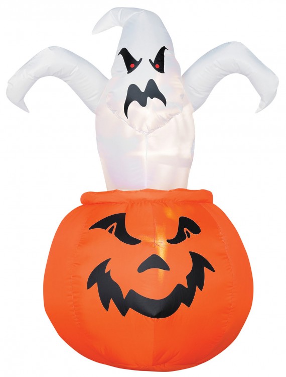 Airblown Outdoor Ghost out of Pumpkin, halloween costume (Airblown Outdoor Ghost out of Pumpkin)