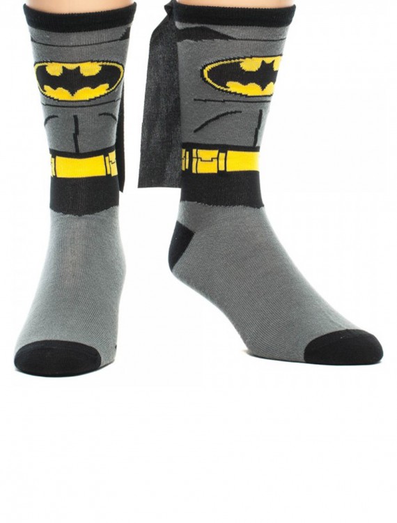 Batman Cape Crew Socks, halloween costume (Batman Cape Crew Socks)