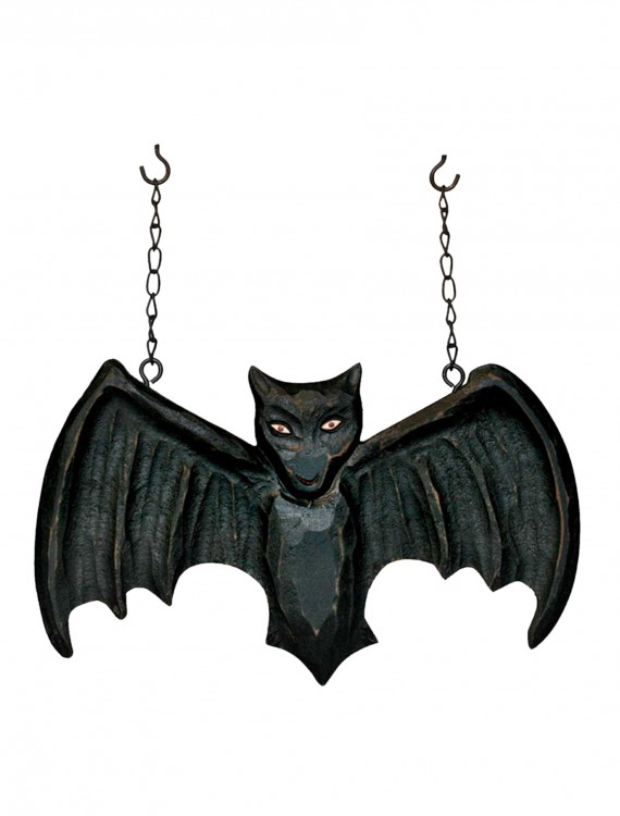 Black Bat Hanging Sign, halloween costume (Black Bat Hanging Sign)