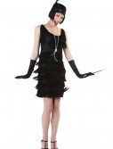 Black Fringe 1920's Flapper Costume, halloween costume (Black Fringe 1920's Flapper Costume)