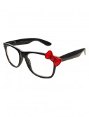 Black Glasses with Bow, halloween costume (Black Glasses with Bow)