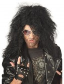 Black Heavy Metal Wig, halloween costume (Black Heavy Metal Wig)