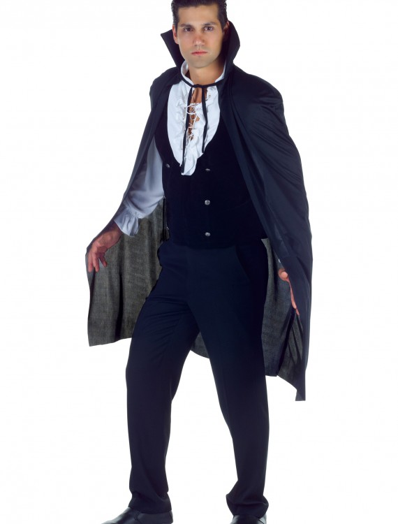 Black High Collar Cape, halloween costume (Black High Collar Cape)