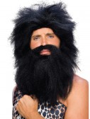 Black Prehistoric Wig and Beard, halloween costume (Black Prehistoric Wig and Beard)