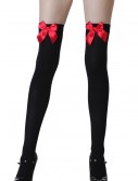 Black Stockings with Red Bows, halloween costume (Black Stockings with Red Bows)