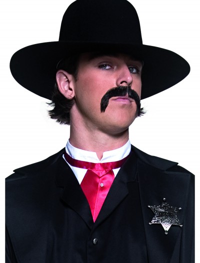 Black Western Sheriff Hat, halloween costume (Black Western Sheriff Hat)