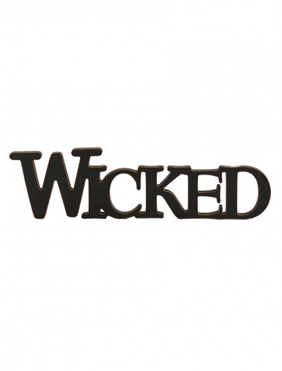 Black Wicked Cutout Sign, halloween costume (Black Wicked Cutout Sign)
