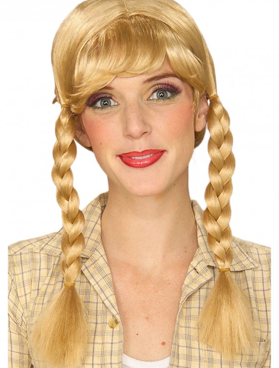 Blonde Braided Wig, halloween costume (Blonde Braided Wig)