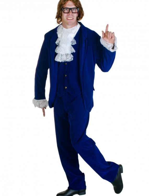 Blue Deluxe Plus Size 60's Swinger Costume, halloween costume (Blue Deluxe Plus Size 60's Swinger Costume)