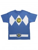 Blue Power Ranger T-Shirt, halloween costume (Blue Power Ranger T-Shirt)