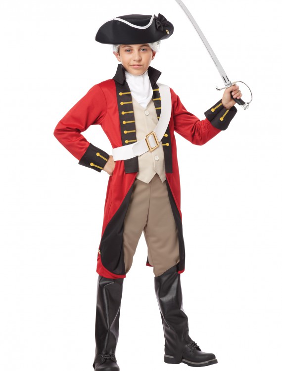 Boys British Redcoat Costume, halloween costume (Boys British Redcoat Costume)
