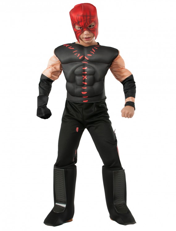 Boys Deluxe WWE Kane Costume, halloween costume (Boys Deluxe WWE Kane Costume)