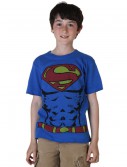 Boys Muscle Superman Costume T-Shirt, halloween costume (Boys Muscle Superman Costume T-Shirt)