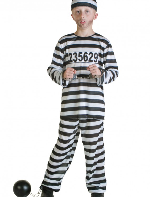 Boys Prisoner Costume, halloween costume (Boys Prisoner Costume)