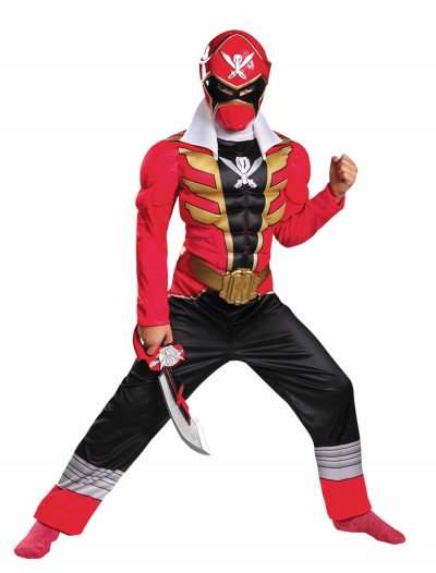 Boys Super Megaforce Red Ranger Muscle Costume, halloween costume (Boys Super Megaforce Red Ranger Muscle Costume)