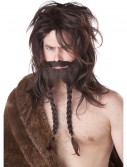 Brown Viking Wig, Beard and Mustache, halloween costume (Brown Viking Wig, Beard and Mustache)
