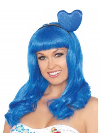 California Blue Candy Girl Adult Wig, halloween costume (California Blue Candy Girl Adult Wig)