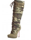 Camo Laceup Boots, halloween costume (Camo Laceup Boots)