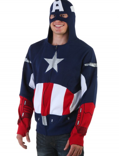 Captain America Hoodie, halloween costume (Captain America Hoodie)