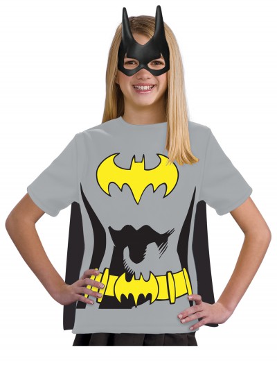 Child Batgirl T-Shirt Costume, halloween costume (Child Batgirl T-Shirt Costume)