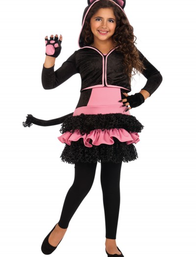 Child Black Kitty Hoodie, halloween costume (Child Black Kitty Hoodie)