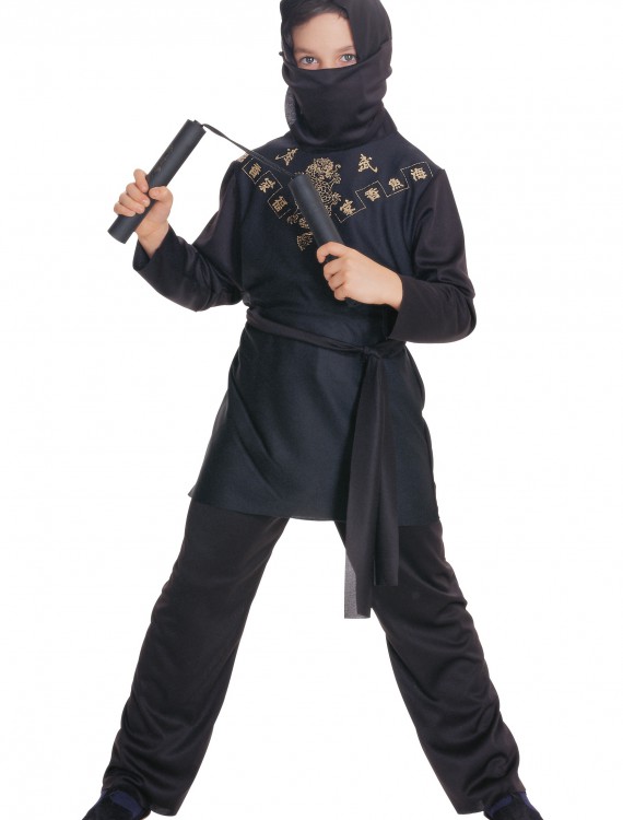 Child Black Ninja Costume, halloween costume (Child Black Ninja Costume)