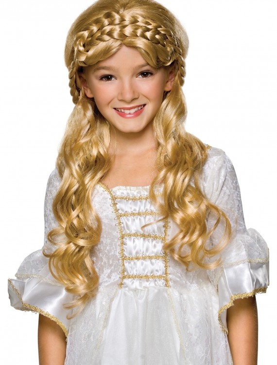 Child Blonde Enchanted Princess Wig, halloween costume (Child Blonde Enchanted Princess Wig)